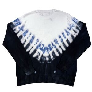 XRAY Jeans Sweater Adult XL Blue Tie Dye Crew Neck Cotton Long Sleeve Pullover